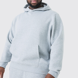 เสื้อฮู้ดสำหรับผู้ชายผ้าคอตตอน40% 60% มีฮู้ดคลุมศีรษะขนาดพลัสไซส์ผ้าเนื้อนุ่มออกแบบโลโก้ได้ตามต้องการ - Product Image 1