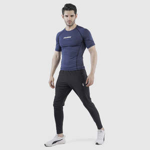 Camiseta de Compresión For Armour, Corte Ajustado, Estilo Urbano, Color Azul Marino, Tejido de Punto Ligero de 240 Gramos, Estampado, Para Cualquier Temporada - Product Image 4