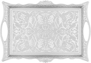 ถาดเสิร์ฟกาแฟและชาทำจากอลูมิเนียมแบบดั้งเดิมของอินเดียสำหรับโรงแรมและร้านอาหารในบ้าน - Product Image 2