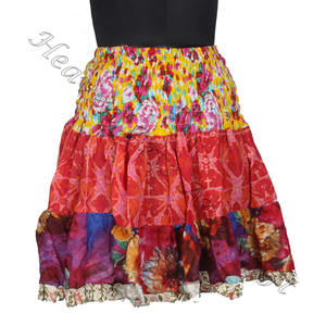 Gypsy Multi Patchwork <b>Mini</b> Rara <b>Skirt</b> Hippy Boho Festival Boho Stylish Multi Color Patch Cotton <b>Mini</b> <b>Sexy</b> <b>Skirt</b> for Summer Wear - Product Image 4