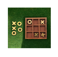 Jeu de puzzle en bois éducatif Tic Tac Toe pour enfants, apprentissage précoce, développement des compétences, développement de la logique et jeu sans écran