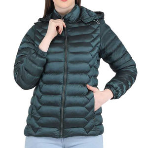 Veste d'hiver pour femme de haute qualité, rembourrage épais, chaude, respirante, écologique, matelassée en coton et nylon, légère, coupe-vent - Product Image 2