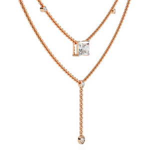 18K Gold Ladies <b>Necklace</b> with Lab Grown Diamond Beautiful Diamond Jewelry - Product Image 4