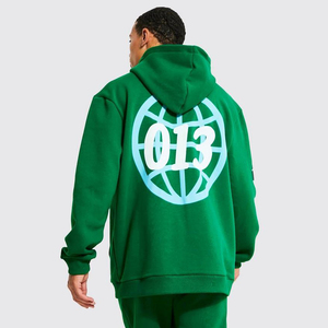 Fabricant de vêtements Streetwear 500gsm coton sweat à capuche pull personnalisé 3d mousse bouffée impression Boxy Fit sweats à capuche hommes - Product Image 2
