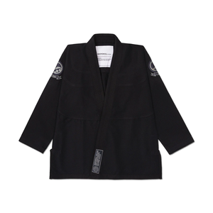 Vente chaude Pearl Wave Hommes Personnalisez Noir Jiu Jitsu Brésilien BJJ Gis 100% Coton en 450 Gsm Bjj Gis Kimono Uniformes - Product Image 3