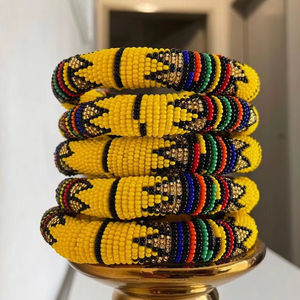 Bracelet tressé réglable en perles Miyuki fait main de style bohème, bracelet en perles de graines - Product Image 1