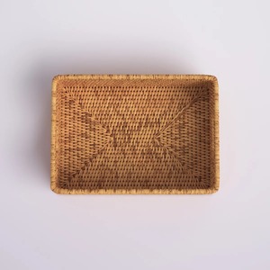 rectangular <b>basket</b> with rounded <b>corners</b> cutout handles Handmade Storage <b>Basket</b> Wholesale eco-friendly Made in Viet Nam - Product Image 4