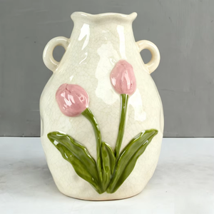 Luxury High Standard Handmade <b>White</b> Ceramic <b>Vase</b> Mid Century Modern Design Instantly Upgrades Ambiance Living Rooms Bedrooms - Product Image 6