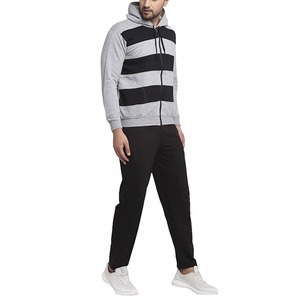 ชุดวอร์ม2ชิ้นสำหรับผู้ชายเสื้อวอร์มโพลีเอสเตอร์แบบมีซิปพร้อมกางเกงวอร์มทรงหลวมสำหรับวิ่งจ๊อกกิ้ง - Product Image 5