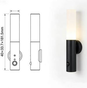 Rechargeable <b>Motion</b> Sensor Wall <b>Light</b> with Fluorescent <b>Light</b> Source and Adjustable Color Temperature - Product Image 4
