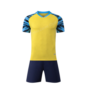 Camiseta de fútbol de diseño personalizado para hombre/mujer, conjunto de equipo completo para entrenamiento deportivo, uniformes de fútbol, 100% poliéster, transpirable, secado rápido - Product Image 6