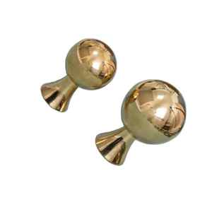 Perillas de manija de puerta de latón pulido con espejo, duraderas, elegantes y perfectas para interiores de casas modernos o clásicos - Product Image 1