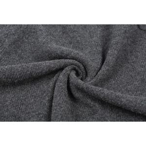 Cárdigan ODM OEM hecho a medida con cuello en V para mujer, tejido fino, manga larga, diseño holgado de moda para el logotipo frontal de otoño - Product Image 5