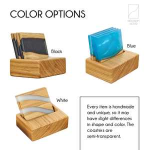 Custom Resin and Wooden <b>Drink</b> <b>Coaster</b> Set, Eco-Friendly Reusable <b>Coasters</b>, Beautiful Fusion of Nature and Art Stone <b>Coasters</b> - Product Image 4