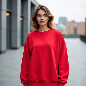 Sudaderas de Otoño/Invierno Vintage de peso pesado para mujer sólida con diamantes de imitación de estrella personalizados con diseño frontal - Product Image 3