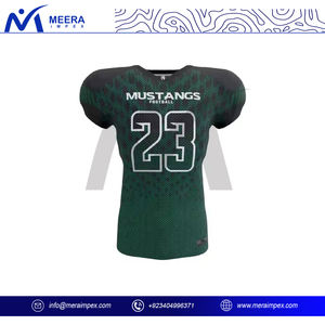 Maillot de football américain par sublimation OEMODM pour uniforme unisexe respirant pour adulte grande taille, uniforme de football américain au design unique - Product Image 2