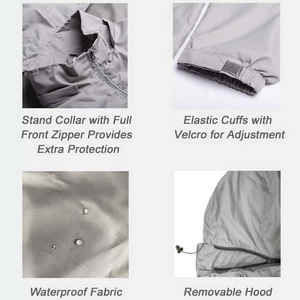 Veste coupe-vent légère pour homme à manches régulières avec fermeture éclair en toile, design personnalisé, respirante, séchage rapide, haute qualité - Product Image 6