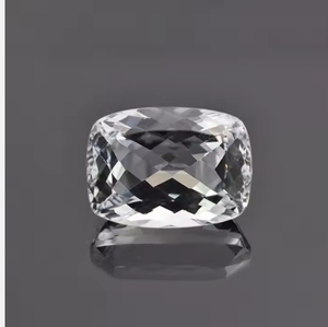Vente en gros de topaze blanche naturelle taillée sur coussin 9X11mm pierre précieuse à facettes en vrac de haute qualité certifiée IGI prix d'usine par carat - Product Image 1
