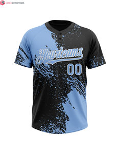 Camisetas de softball de dos botones Premium Ropa de béisbol y softbol Camisetas de béisbol de secado rápido para mujeres - Product Image 4