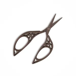 Top Quality Fancy Embroidery Scissors With Sharp Blade Metal Steel Fine Pointed Blades Sewing Embroidery Scissors