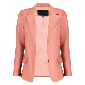 TESSUTO-Chaqueta de Cuero de Vaca Genuino para Mujer, Acolchada, Ecológica, Impermeable, Estilo Vintage - Product Image 2