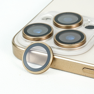 Protecteur d'objectif d'appareil photo arrière HD anti-rayures coloré original, <span class=keywords><strong>film</strong></span> protecteur d'objectif d'appareil photo en métal pour iPhone 14 15 16 Pro Max - Product Image 5