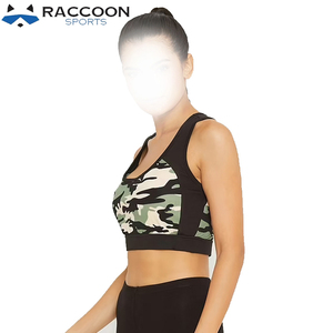 Women's Gym Yoga Sports <b>Bra</b>-High Quality Breathable Four-Way <b>Stretch</b> Eco-Friendly Sublimation Sports <b>Bra</b> by Raccoon Sports - Product Image 4
