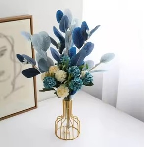 Vase en verre et métal en forme de tube à essai, décoration florale créative pour plantes hydroponiques, léger, à fixer au mur ou sur une table - Product Image 6