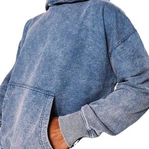 Sweat-shirts à capuche pour hommes, lavage à l'acide, personnalisés, de haute qualité, avec couleurs, tailles et logo personnalisés, best-sellers, OEM, 2026 - Product Image 6