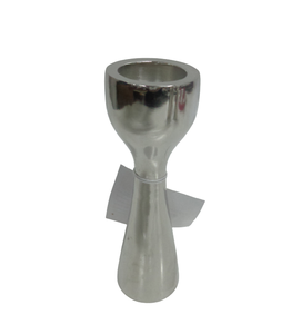 Bougeoir en aluminium de décoration de table avec support de lumière en T couleur argentée pour la maison et la décoration de mariage - Product Image 1