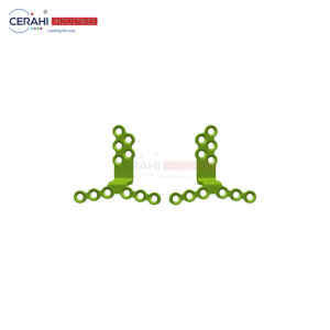 Lefort I Orthognathic Jaw Chirurgie Implants 0.6t Plate Set (Droite Gauche) Jaune Tailles 21x29mm 24.76x23.10mm 22x25mm Alimentation manuelle - Product Image 2