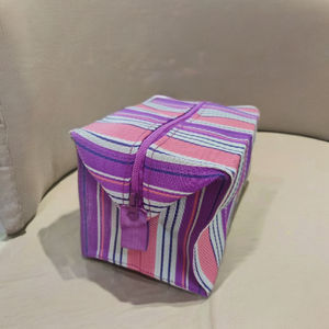 Wholesale Eco-Friendly Recycled <b>Nylon</b> <b>Tote</b> Shopping <b>Bag</b> Sustainable Cosmetic for Toiletry Pouch <b>with</b> <b>Zipper</b> Custom Logo Fashion - Product Image 3