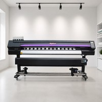 Impresora Eco Solvente XP600 de 6 Pies, Máquina de Impresión de Vinilo y Adhesivos, Impresora Eco Solvente para Lienzos de 1.3m/1.6m/1.8m/1.9m