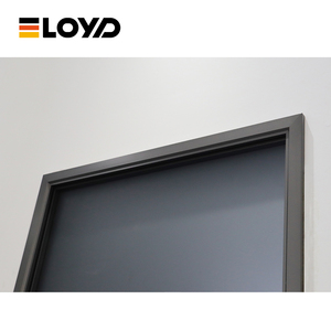 Puerta de cocina exterior moderna Eloyd, Columpio de entrada impermeable con persianas ajustables integradas en estilo de diseño chino de vidrio - Product Image 2