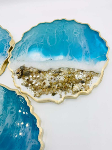 Manteles Individuales y Posavasos de Madera y Resina Hechos a Mano de Alta Calidad, Vajilla Estándar, Precio de Mayoreo para Posavasos - Product Image 3