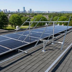 Kit de fixation de panneaux solaires 14 kW pour toiture en tuiles d'asphalte, pince en alliage d'aluminium - Product Image 3