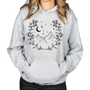 Sudadera con Capucha Extra Grande Personalizada con Cremallera, Pantalones Deportivos para Mujer, Transpirable, de Algodón, Poliéster y Felpa, Ropa de Estar en Casa, Bordada, Sin Forro - Product Image 5