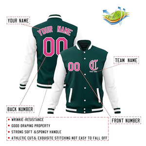 Blouson de baseball universitaire personnalisé pour hommes, femmes et jeunes Vestes Letterman cousues Logo personnalisé avec nom et numéro Grande taille - Product Image 3