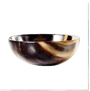 Plato de cuerno de búfalo natural para afeitar formas ovaladas y redondas modernas rústicas hechas a mano para ocasiones de fiesta hechas en la India - Product Image 6