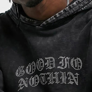 High Quality Clothing Streetwear Hoodies Unisex Custom Rhinestone <b>Skeleton</b> French Terry Oversized Full <b>Zip</b> <b>up</b> <b>Hoodie</b> - Product Image 4