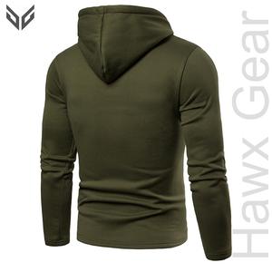 Pull à capuche coupe ajustée de haute qualité pour hommes Dernier design Intérieur doublé à motifs solides Meilleur hiver teint uni - Product Image 5