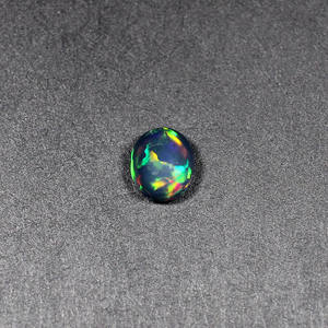Opale de feu multi noire naturelle 8x6mm Cabochon ovale 1.00 Cts pierre précieuse pour la fabrication de bijoux - Product Image 1