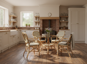 Conjunto de Comedor de Mimbre/Ratán Estilo Bistro Jamaicano, Diseño Asiático, Compacto y Elegante, para Villas, Casas, Apartamentos y Hoteles en Indonesia - Product Image 4