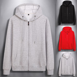 Styles d'automne Sprint, couleur unie, unisexe, sweat-shirts à fermeture éclair intégrale personnalisés, sweat-shirts pour hommes grande taille - Product Image 5