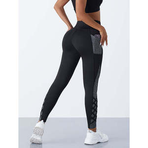 Pantalones de Yoga de Cintura Alta para Mujer, Leggings Deportivos No Transparentes con Bolsillo Lateral, Pantalones Elásticos para Gimnasio, Correr y Pilates, Color Sólido - Product Image 5