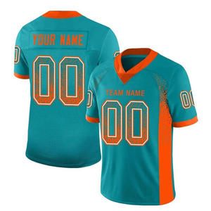 Maillot de football américain à manches courtes, imprimé avec le nom et le numéro de l'équipe, pour hommes et femmes, maillot de football, maillot de soccer - Product Image 4