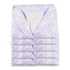 เสื้อคลุมอาบน้ำแบบใช้ครั้งเดียว สีม่วงอ่อน 95 กรัม/ตร.ม. ผ้าไม่ถักทอ ผ้าขนหนูอาบน้ำแบบใช้แล้วทิ้ง พร้อมดีไซน์ OEM/ODM - Product Image 4