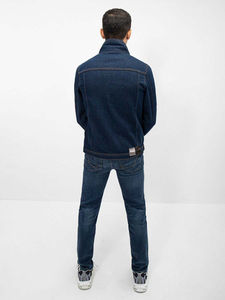 Chaqueta Vaquera Casual para Hombre, 100% Algodón, Ecológica, Resistente al Viento, Transpirable, Diseño Invernal, Servicio OEM, Logotipo Personalizado - Product Image 3