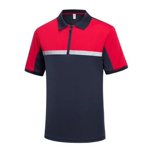 Polo décontracté pour homme T-shirt de golf léger à manches courtes en coton biologique avec boutons de quart de sublimation - Product Image 3