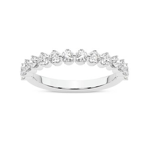 แหวนเพชรคลาสสิกประณีต เพชรเลี้ยงในห้องปฏิบัติการ 0.50 กะรัต น้ำหนักรวม 14K ทองคำแท้ สี FG ความสะอาดระดับ VS 13 เพชร ขัดเงาอย่างดี - Product Image 1